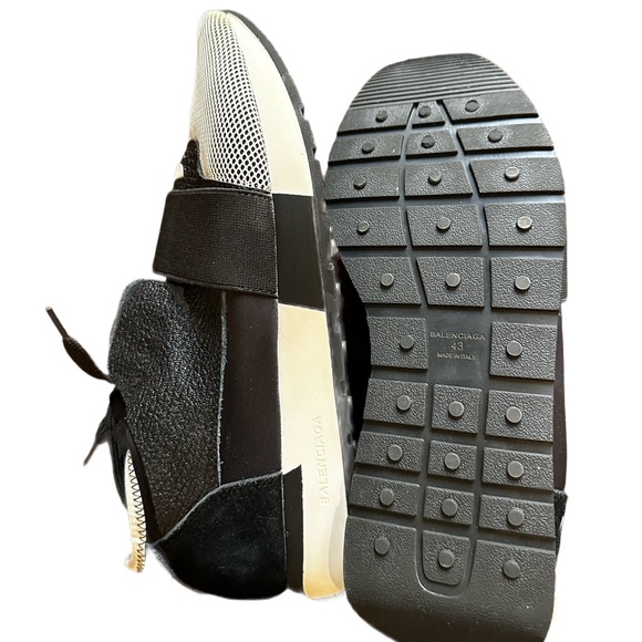 Balenciaga Race Runner 'Black' Grey size 43 US size 10 excellent condition authe - Picture 4 of 5